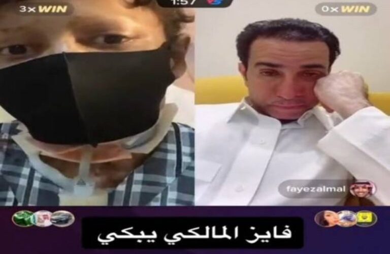 شاهد فايز المالكي يبكي خلال بث مباشر مع طفل ساهم في سفره للعلاج في أمريكا منذ 4 سنوات