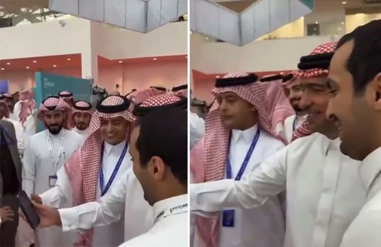 بالفيديو: وزير سعودي يطلب استخدام الفلتر مع شاب طلب منه تصوير سلفي