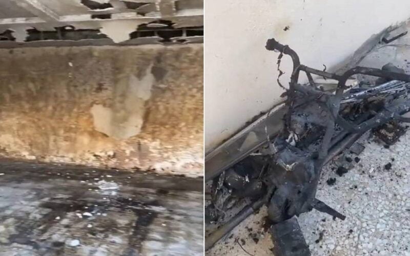 بالفيديو.. سكوتر يتسبب في حريق منزل بالكامل و المدني السعودي يفقد السيطرة علية