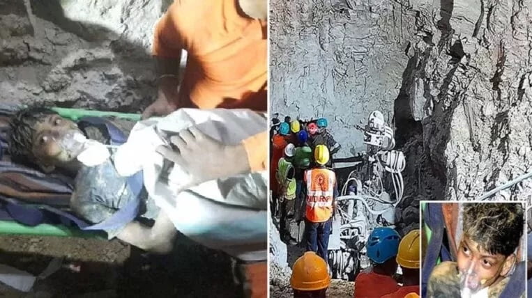 سقط في بئر الأفاعي منذ 5 أيام.. شاهد ما حدث لطفل هندي في حفرة عمقها 24 مترًا