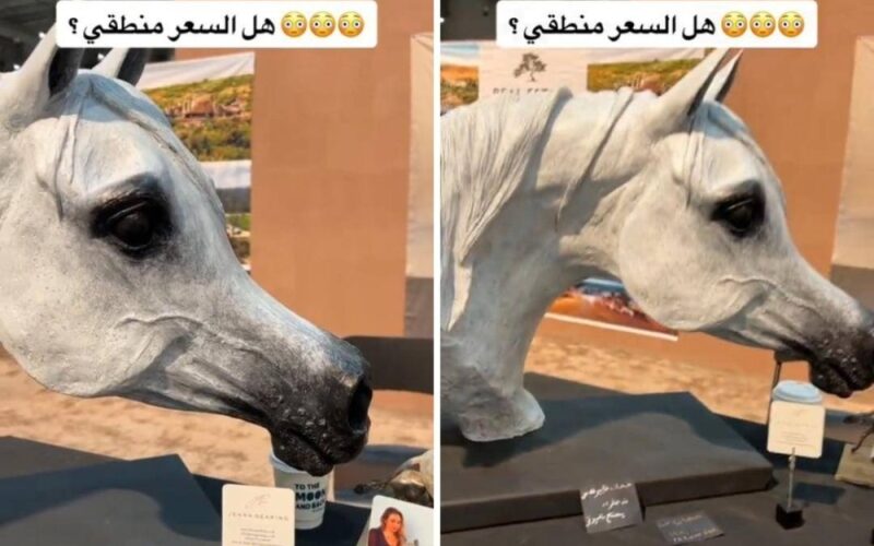 فيديو لعرض مجسم رأس حصان عربي للبيع بسعره صادم في السعودية