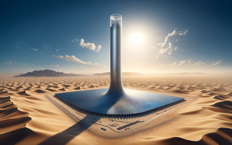 اكبر برج شمسي في العالم يتواجد في السعودية