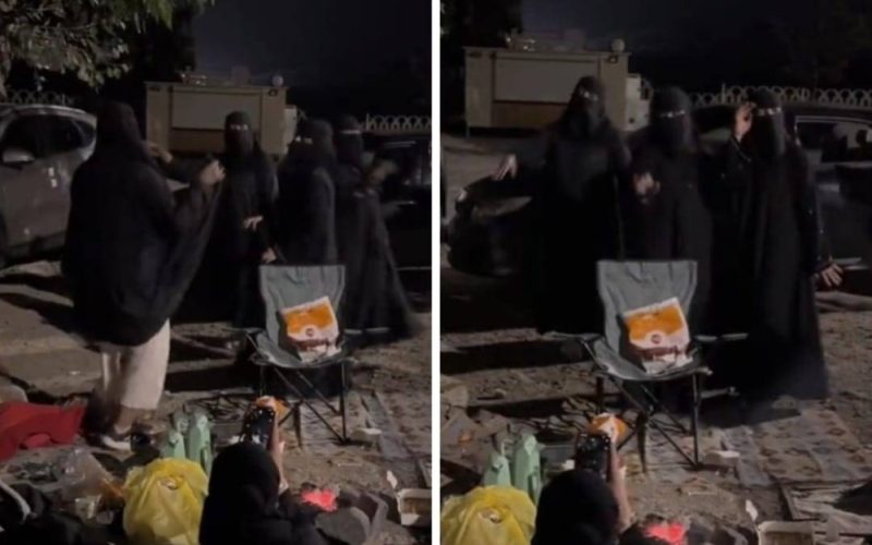 فيديو صادم يشعل السعودية: رقص فتيات منقبات في الصحراء بطريقةً جريئة لم تفعلها أي فتاة سعودية من قبل!
