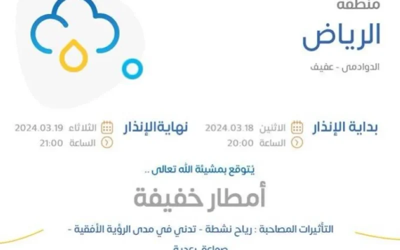 عاجل.. الأمطار تغرق الرياض من جديد والرياح تجتاح المنطقة!!