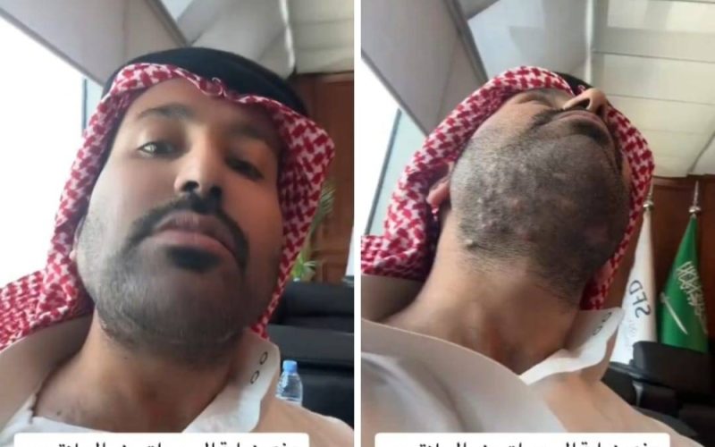 فيديو صادم من السعودية.. شاهد ما الذي اكتشفه هذا الشاب بعدما خرج من صالون الحلاقة!!